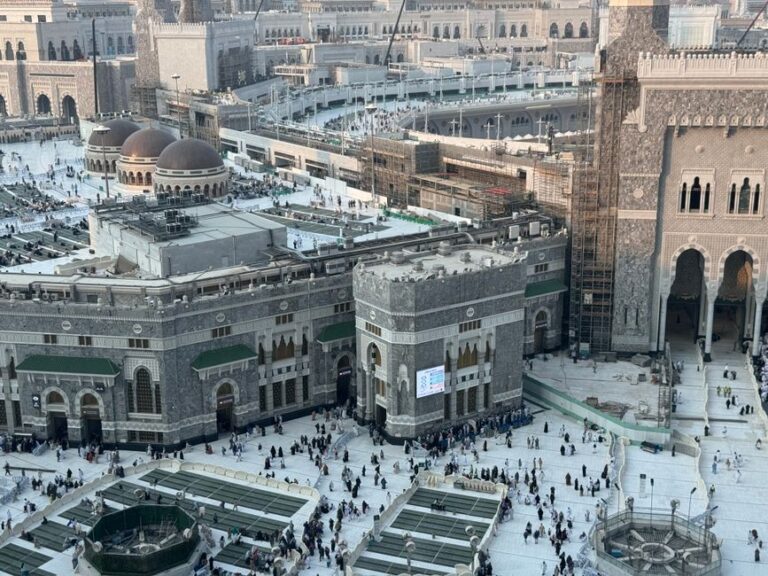Aerial view of Masjid al-Haram in Makkah