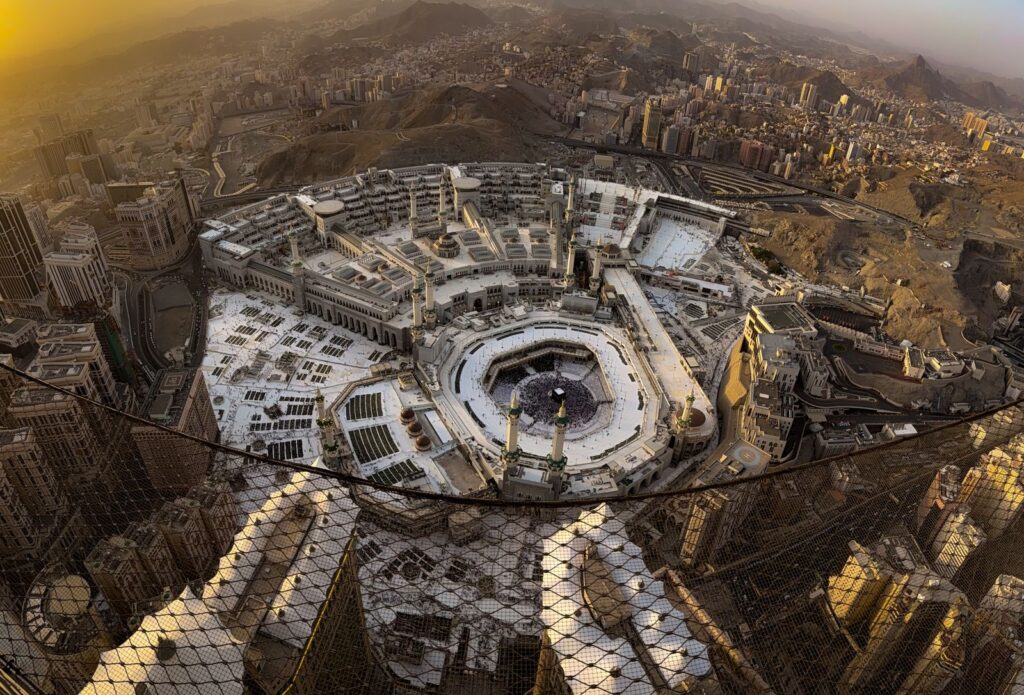 Aerial view of the Grand Mosque in Makkah